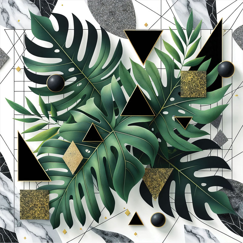 Monstera Duvet Cover, Twin Duvet Cover + 1 Standard Shams