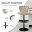 Tabouret de bar pivotant à hauteur réglable pour animaux de compagnie avec dossier, tissu technique résistant aux égratignures, repose-pieds et base en métal noir - Chaise de bar durable pour îlot de cuisine, bar de salle à manger, propriétaires d-1806675158-1806675157