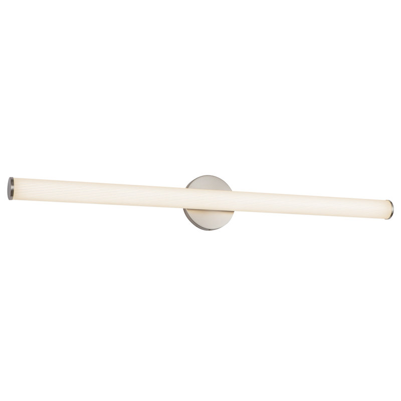 Vire 36-in Black dimmable LED Wall Sconce, Nickel