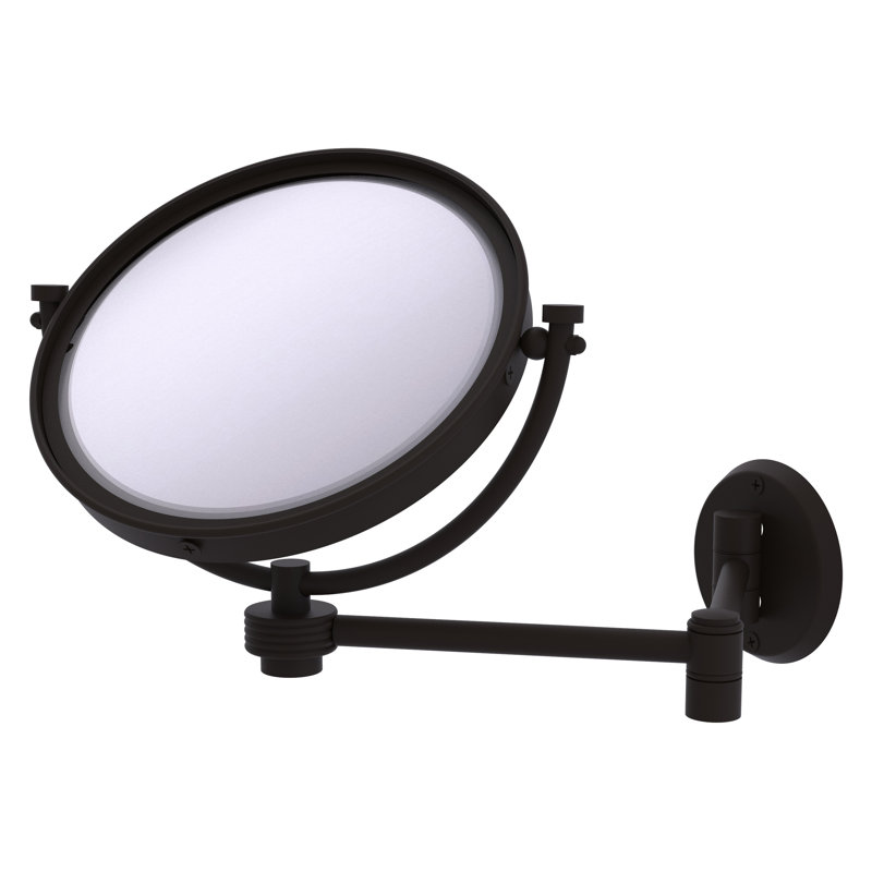Miroir de maquillage grossissant extensible 5X, Bronze huilé