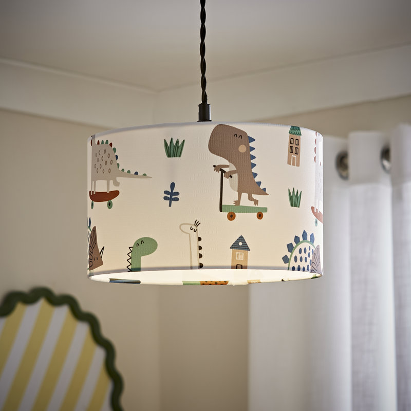 15cm H Linen Blend Drum Lamp Shade ( Clip On ) in Cream