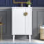 Meuble-lavabo autoportant avec tablettes-118806572
