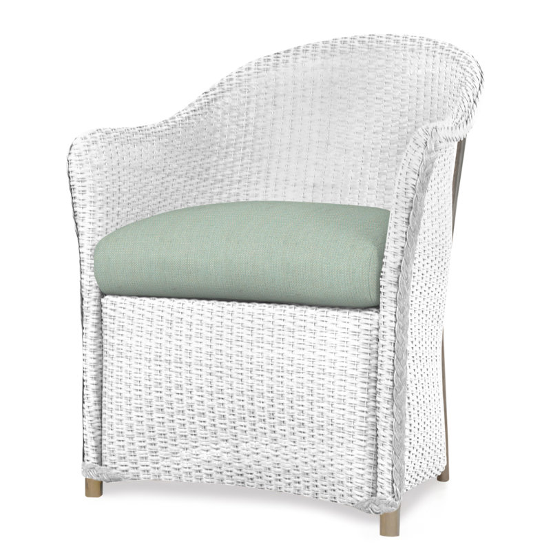 Weekend Retreat Outdoor Dining Armchair, White, Serene Spa