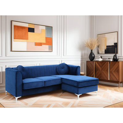 Tetouan Velvet Microsuede Sofa Chaise