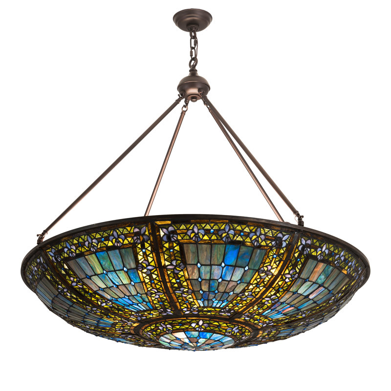 Luminaire suspendu 8 lumières Fleur-de-lis