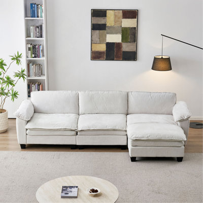 Living Room Furniture Luxury Couch With Soft Chenille Upholstered Sofa