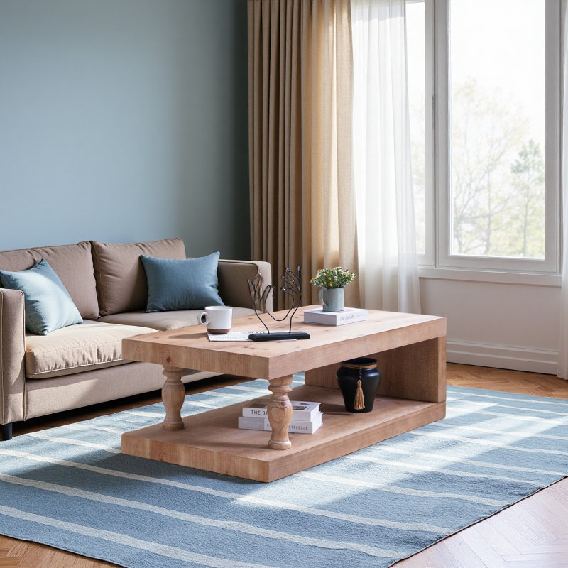 Table basse rustique, table basse en bois, table basse maison de campagne, mobilier rustique moderne