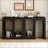 Modular Entryway Console Table with Rectangular Exterior and Curved Interior Design-607616610