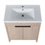 Meuble-lavabo autoportant 29,5 pouces Tomas