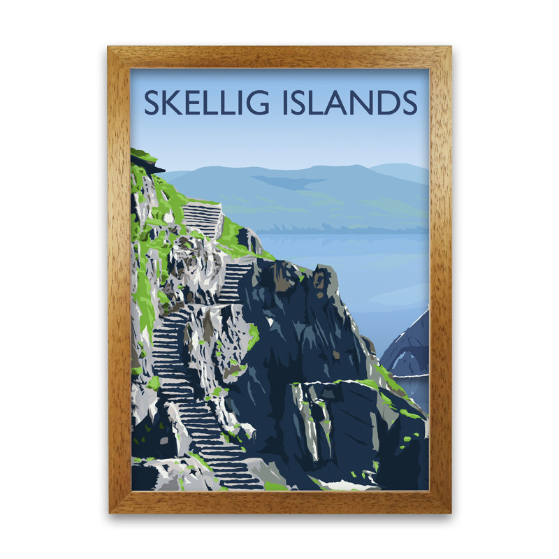 Skellig Islands by Richard O'Neill - Print, 42cm H x 29.7cm W x 3cm D, Unframed