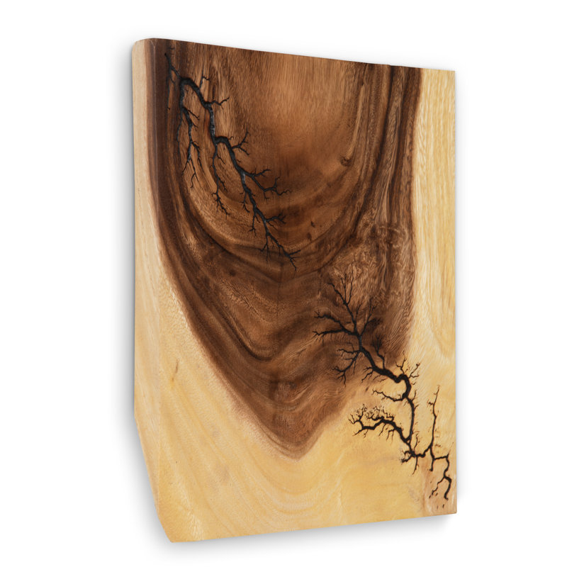 Lightning Wall Tile, Chamcha Wood