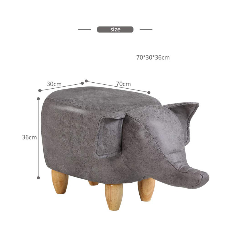 Gilmour 70cm Wide Novelty Solid Colour Ottoman