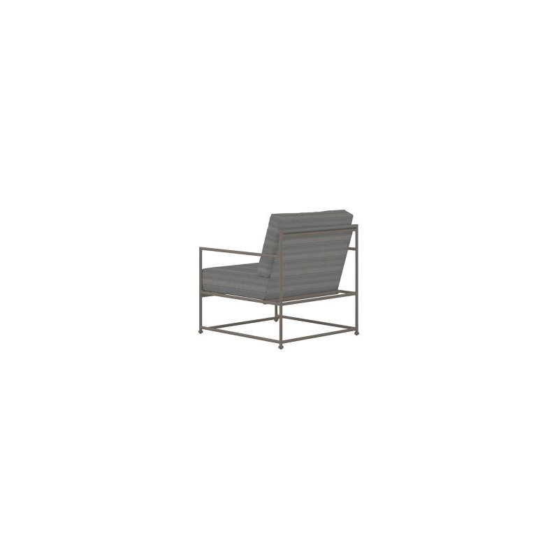 Glendale Cushion Outdoor Lounge Chair, Gray, Gray