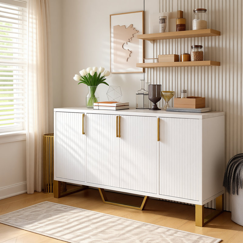 Harley-Simone 60'' Media Console, White