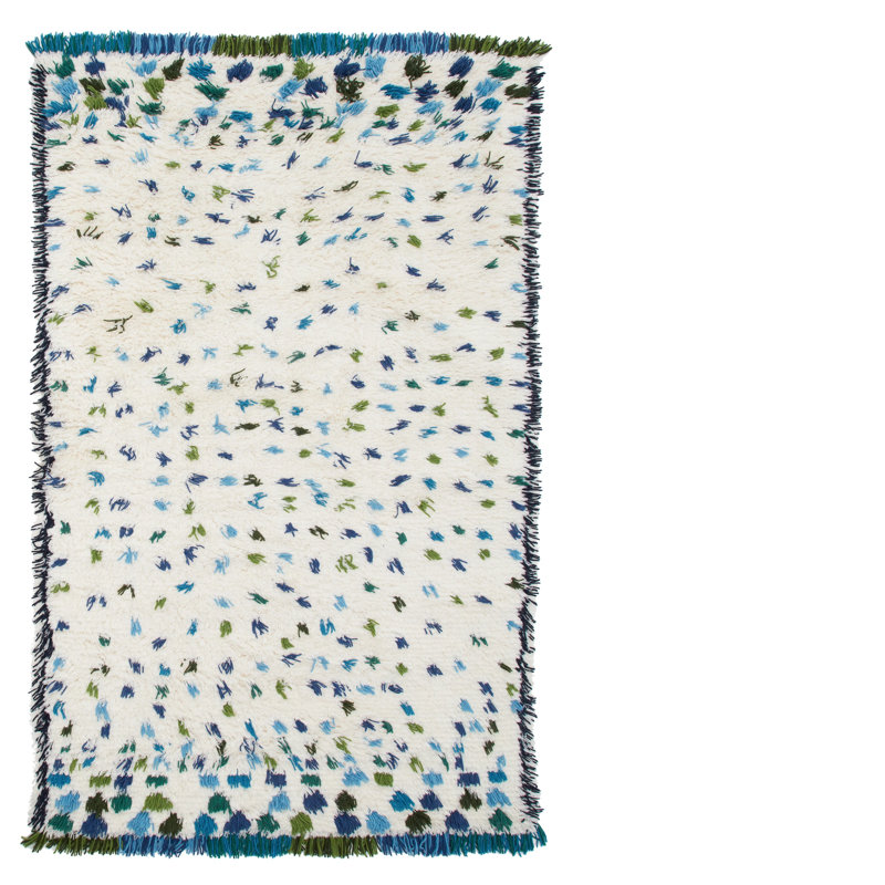 Valais Cobalt Rug, Rectangle 6'7" x 9'10"