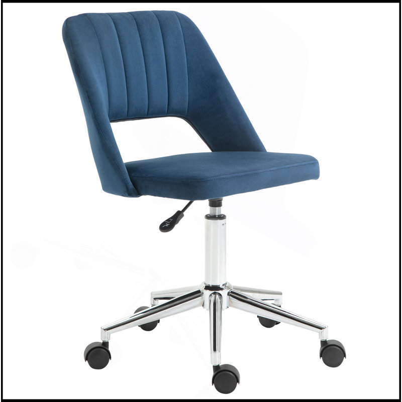 Chaise de bureau confortable et réglable pour de longues heures de travail, Bleu