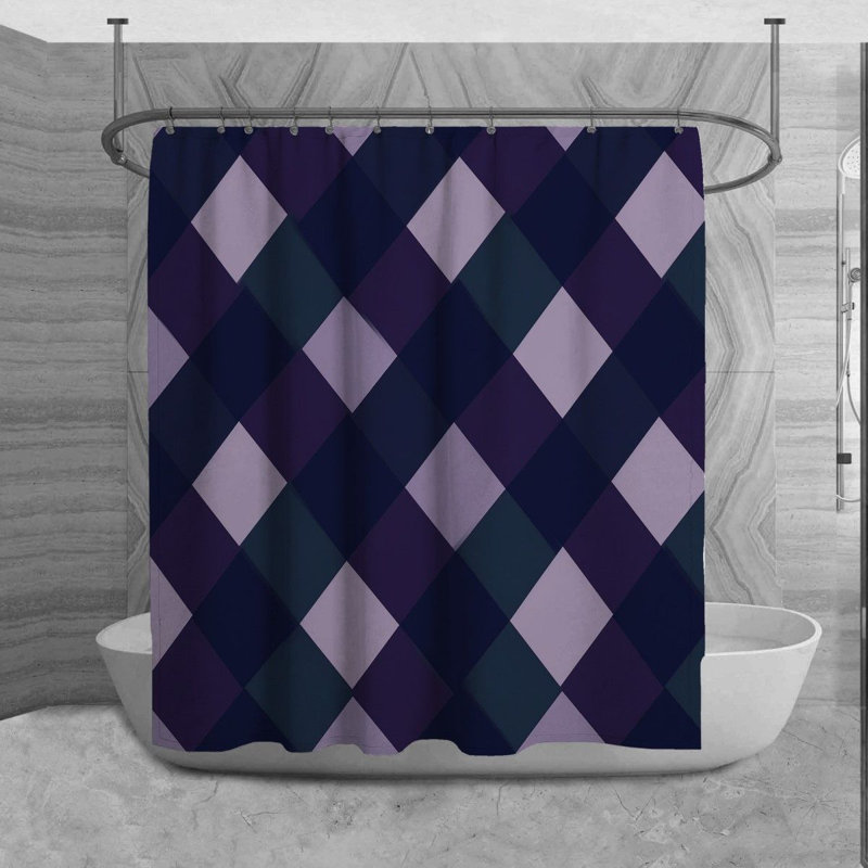 Rideau de douche Margeir Argyle, H 93 po x l 70 po