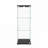 Accent Cabinet, Modern Glass Display Cabinet With Led Lights, Tempered Glass Bookshelf With 3-Shelf-1175737055-1204127664