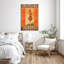 Une vieille dame qui joue au golf sur toile, impression-1849091560