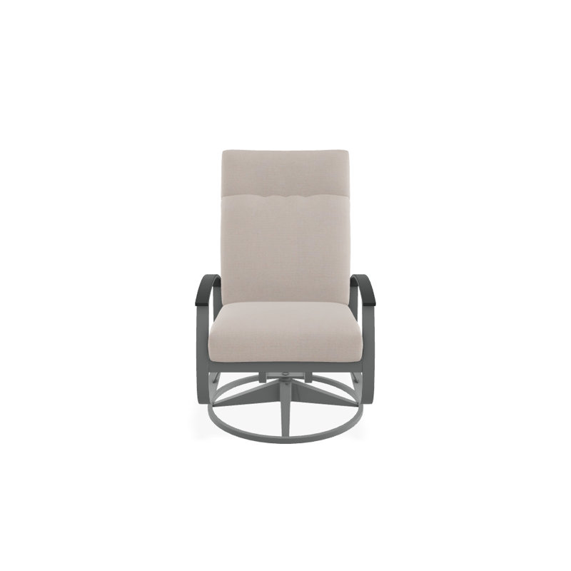 Belle Isle Outdoor Rocker Chair, Blend Sand Sunbrella®, Classic Graphite P30, Textured Graphite
