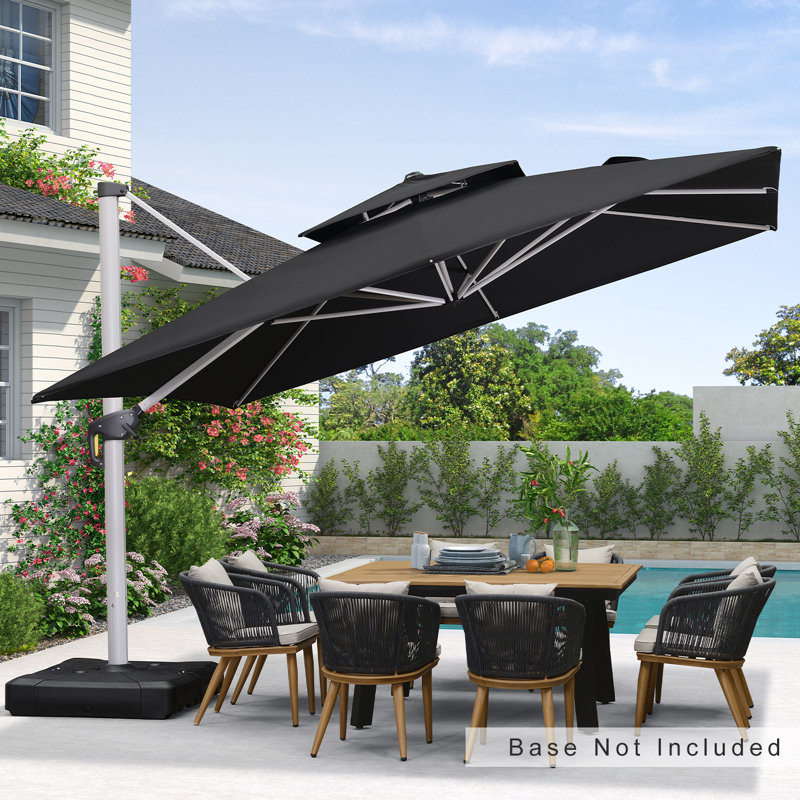 365cm Cantilever Parasol, Black
