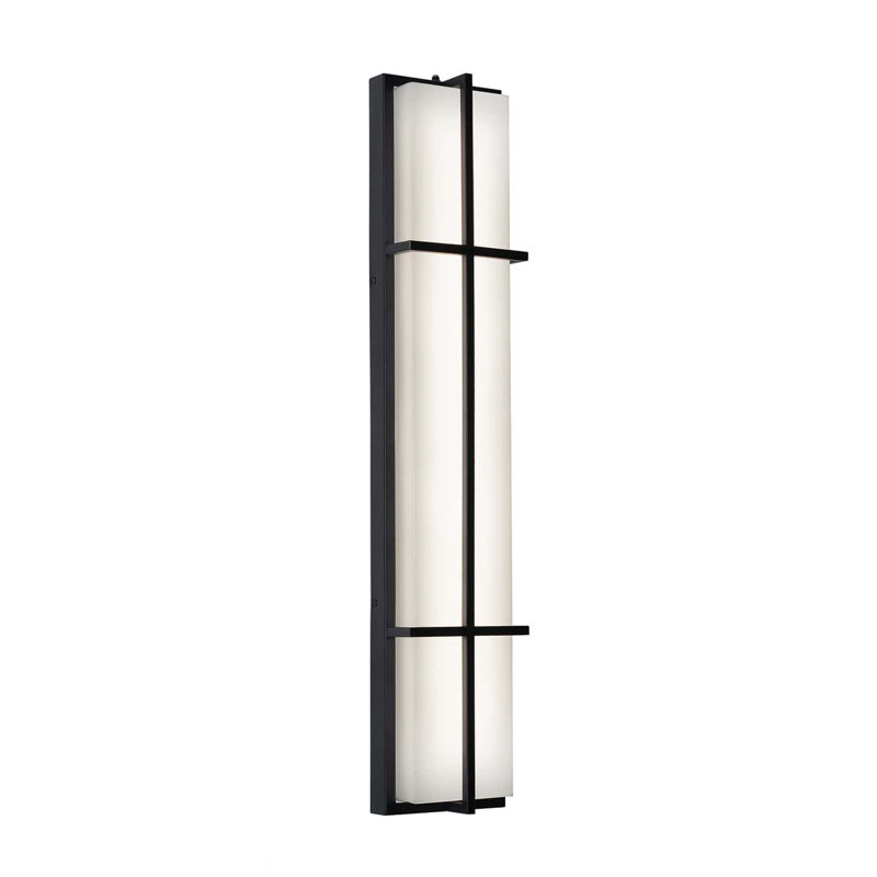 August Aluminum LED Wall Light, Black