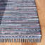 Tapis rayé en coton tissé à plat Rag-250217306
