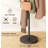 Heavy Duty Coat Rack Freestanding 4 Adjustable Size Coat Tree With Stable Wood Base Coat Hanger Stand With 6 Hooks Standing Clothes Tree For Bedroom, Black