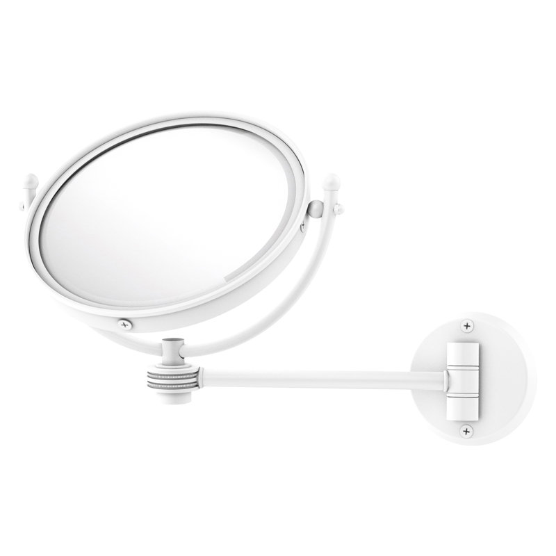 Metal Wall Mirror, Matte White