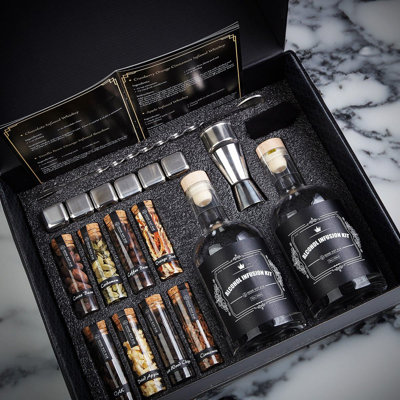 Speakeasy DIY Cocktail Infusion Kit, 15pc Mixology Set for Vodka, Gin, & Whiskey Lovers Latrevious