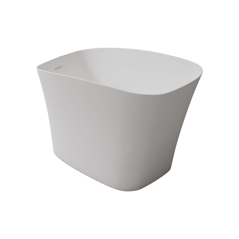 51" Unique Shaped Solid Surface Soaking Bathtub