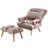 Hogle Upholstered Accent Chair with Ottoman-1613060174-1727312183