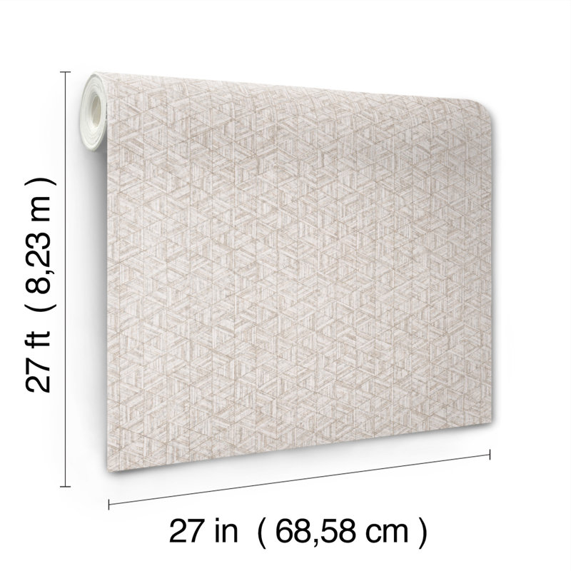 Rune Abstract Wallpaper Roll, Chestnut