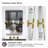 Redolent 24 in. W x 36 in. H Rectangular Framed Adjustable Tilt Wall-Mounted Bathroom Vanity Mirror in Brushed Gold-108211551-108211555