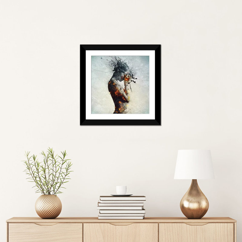«Delibération» par Mario Sanchez Nevado - reproduction sur toile, Papier dans un cadre photo, H 16 po x l 16 po, Noir