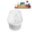 Baignoire autoportante et plateau 65 "avec drain interne Streamline-101697609