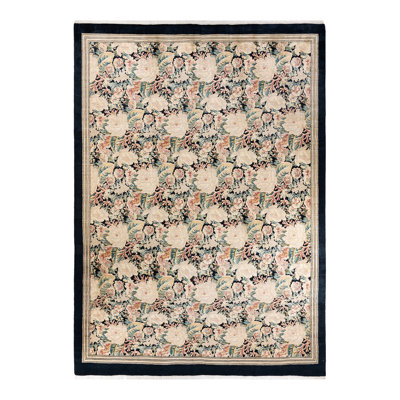 Hayner One-of-a-Kind 9' 0" X 12' 7" 2000s Wool Area Rug in Black