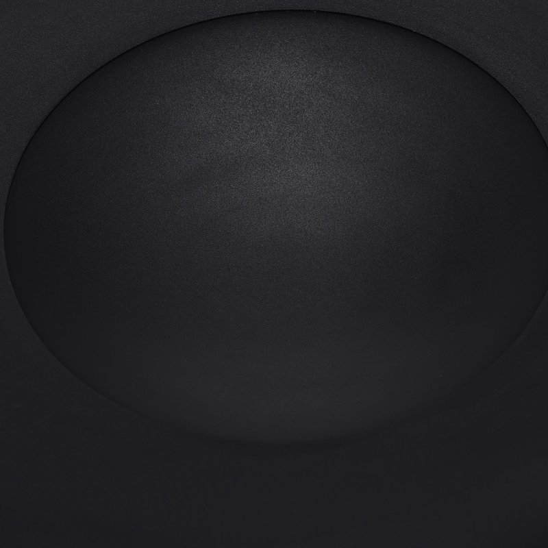Lucien 1-Light Dimmable Integrated LED Flush Mount, Black, 6" H x 6" W x 23.50" D