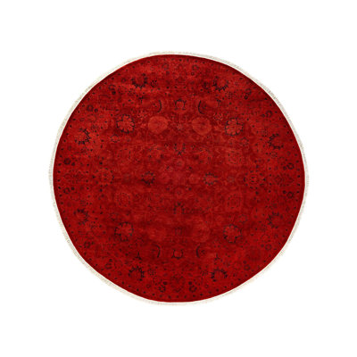 Tapis noir / rouge 6 pi 1 po Bobbye One-of-a-Kind