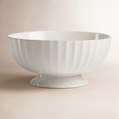 French Perle Scallop Centerpiece Bowl
