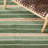 Geissler Hand Woven Jute/Cotton/Wool Striped Rug in Green/Natural-1980858063