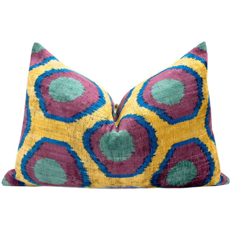 Geometric Velvet Throw Pillow