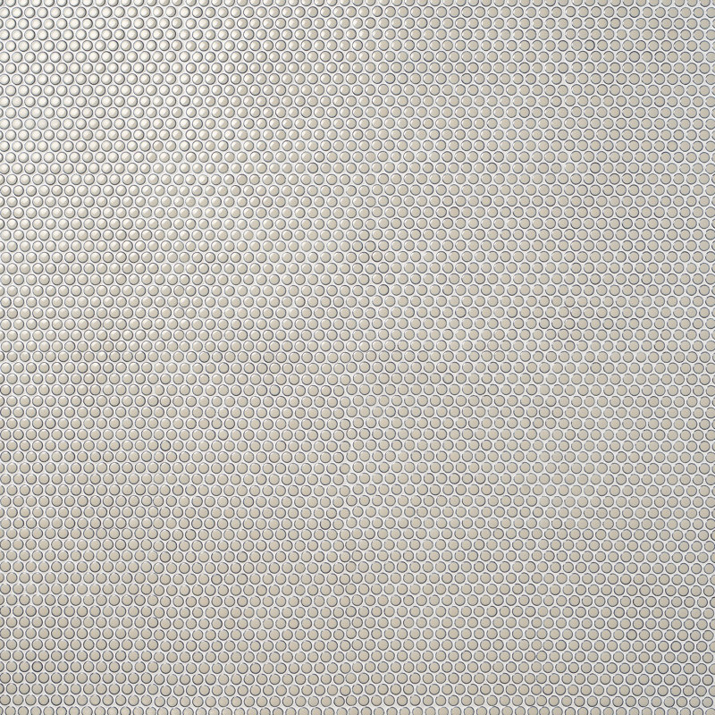 Bliss 11.49'' W x 12.32'' L Ceramic Penny Round Mosaic Floor and Wall Tile, Custard