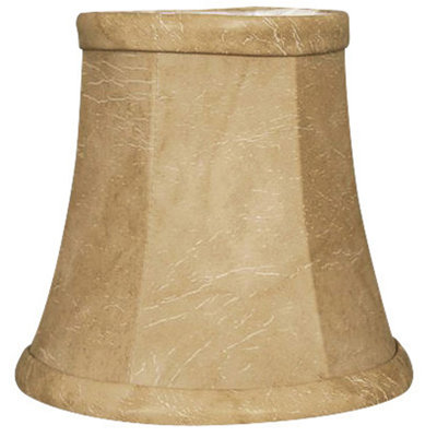 4.25'' H Faux Leather Bell Candelabra Shade