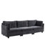 Canapé profond en chenille 3 places-114137368