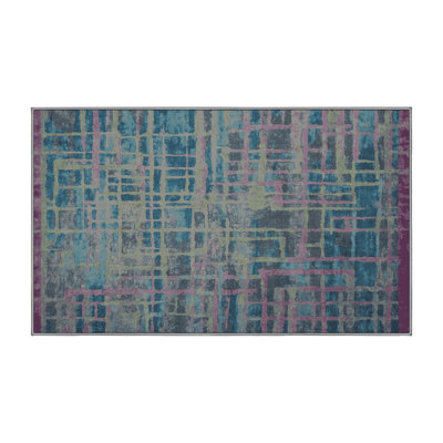 Tapis gris lavable à la machine