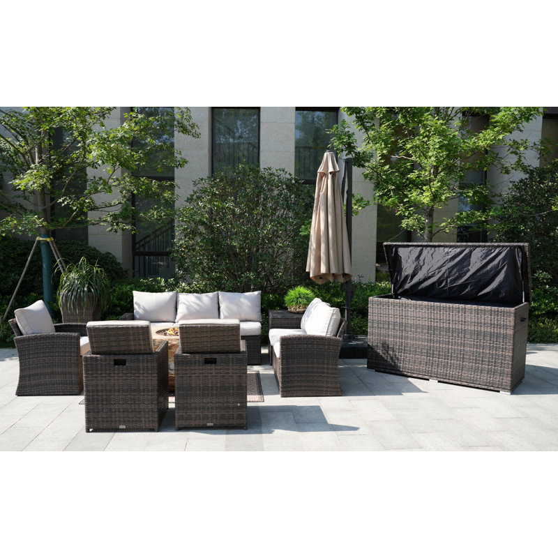 - Person Patio Conversation Set with Cushions