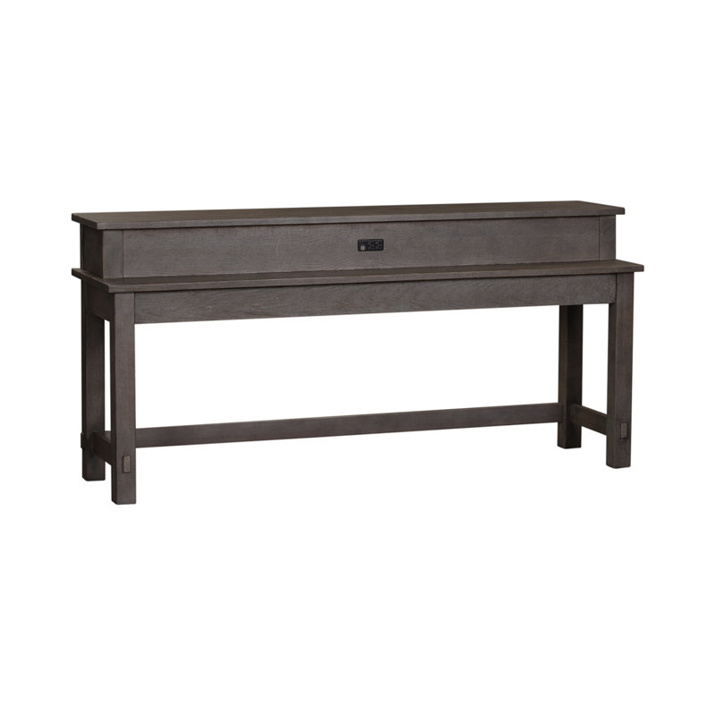 Console en bois massif Bettee, Brun