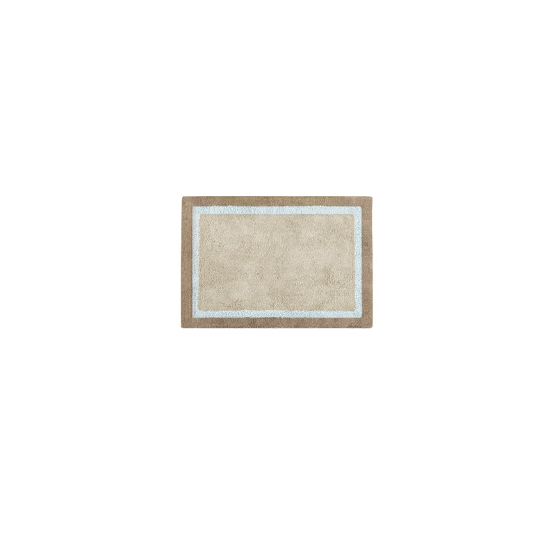 Cotton Tufted Bath Rug, Blue, 30" L x 20" W