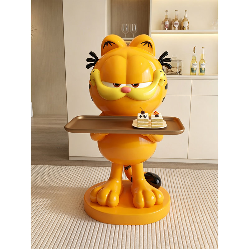 Table d'appoint en résine lustrée ludique Garfield
